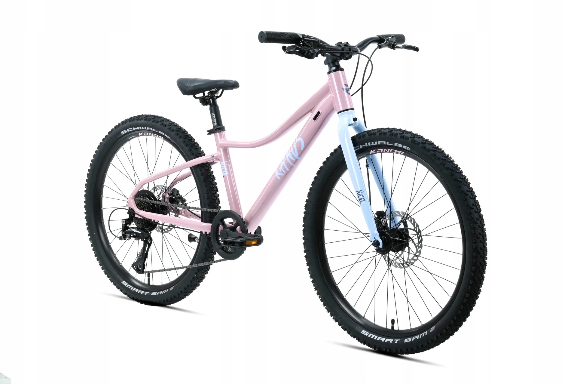 Lekki rower młodzieżowy Mtb 24 Kands Nico aluminiowy St tarcze różowy 2026