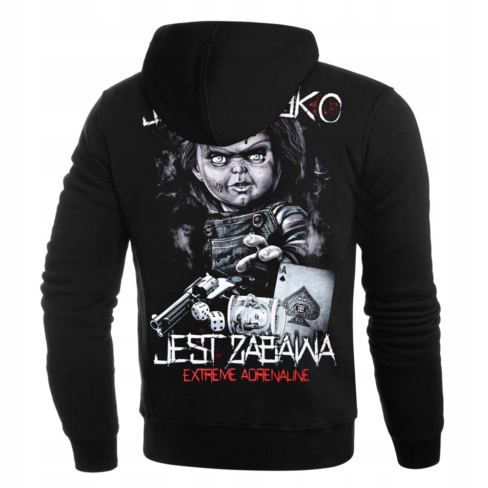 Mikina s kapucí Extreme Adrenaline „Je tu riziko, že je zábava!“ vel. S
