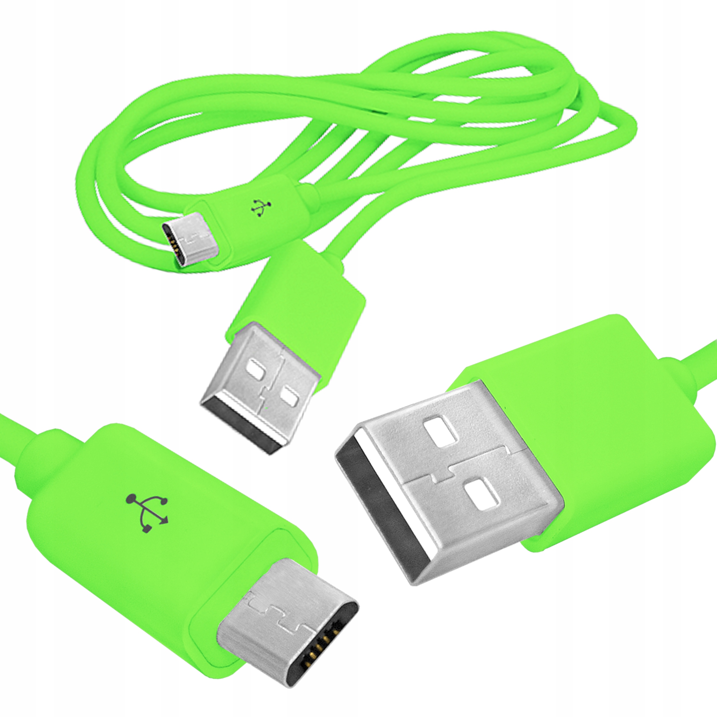 

Kabel Przewód Usb Micro Usb 1.5M Zielony