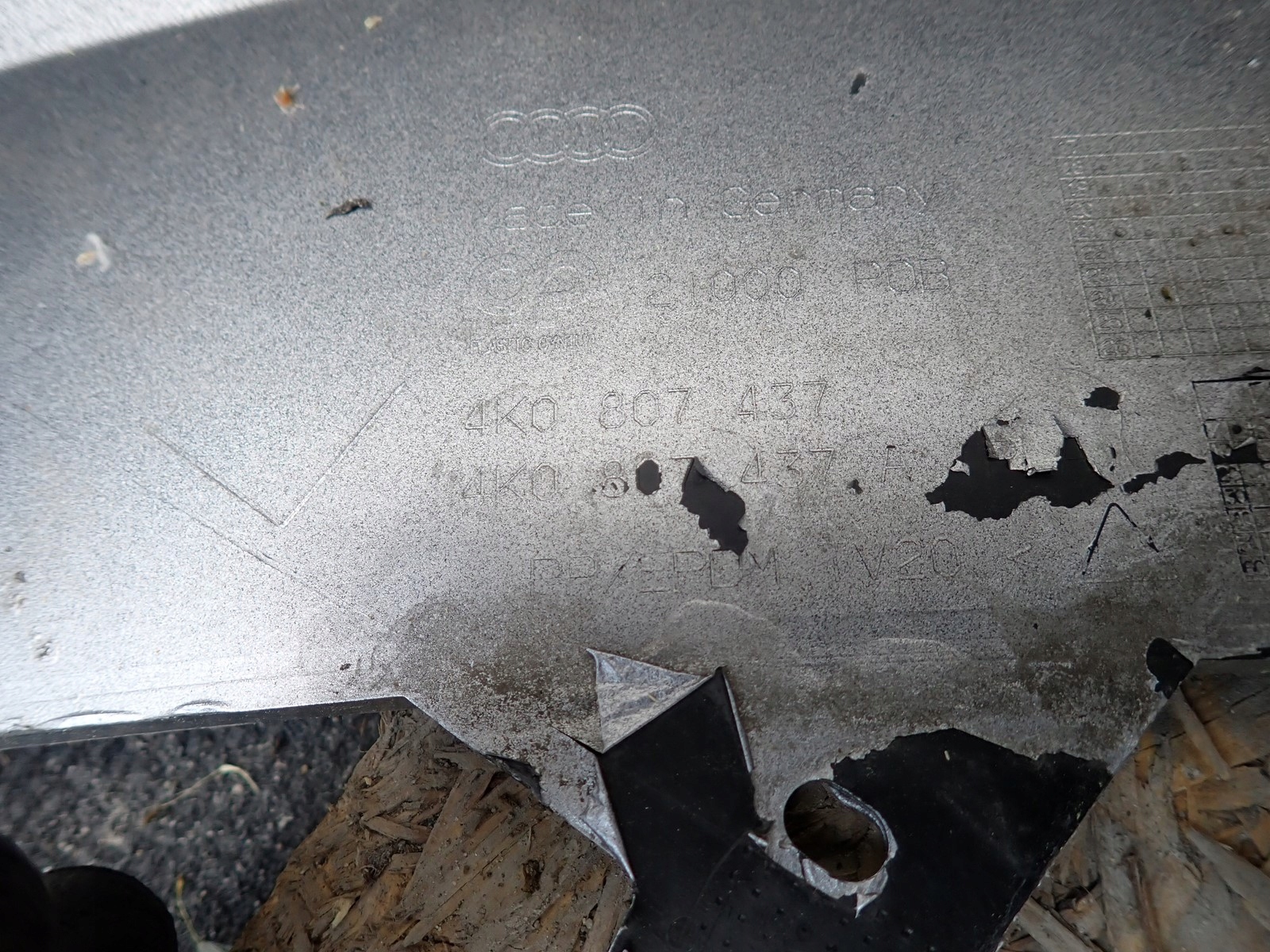 bumper front front AUDI A6 4K C8 2018- 4K0807437A