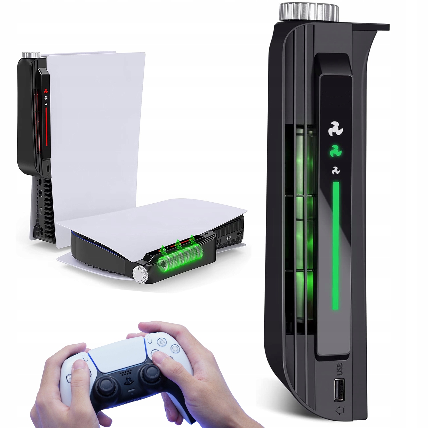 Wentylator Chłodzący Do Playstation 5 PS5 3 Prędkości Wiatru Efektywne