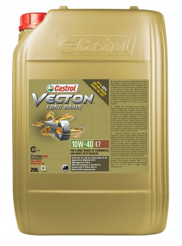 CASTROL OLEJ CASTROL 10W40 20L VECTON LONG DRAIN E