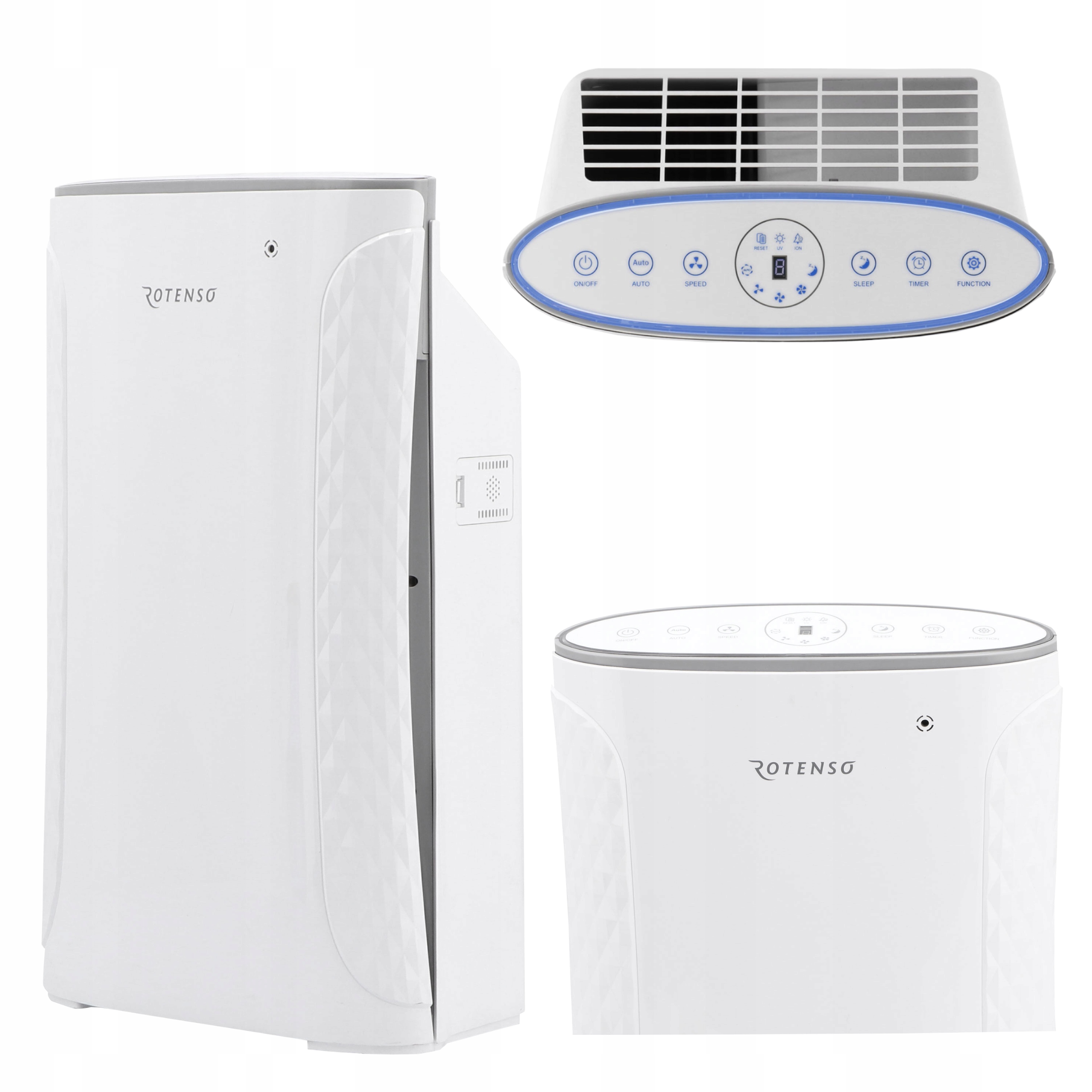 Oczyszczacz Powietrza Jonizator Lampa Uv Rotenso Piura P22V Pilot 60m2