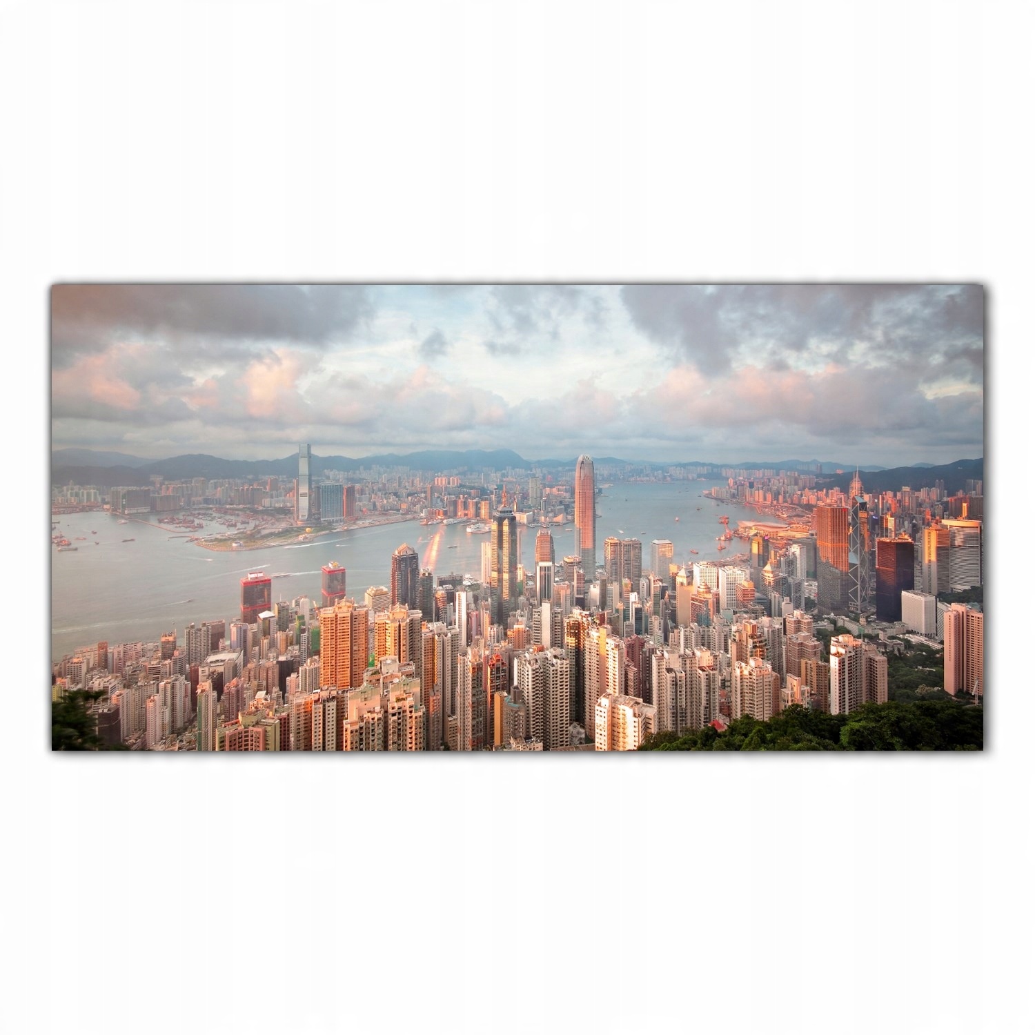 

Obraz na szkle Foto Hong Kong Zachód Słońca 140x70