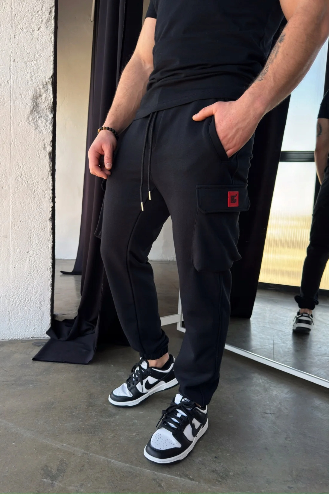 Pánské kalhoty Bg Palermo černá L