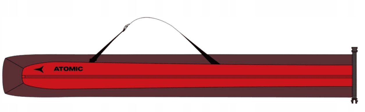 pokrowiec na narty Atomic Double Ski Bag maroon/red 2024/2025 na dwie pary