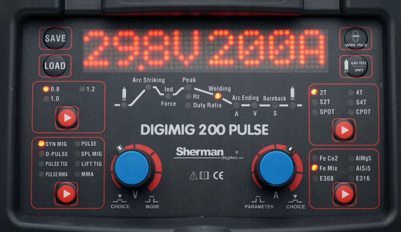 Migomat Sherman 200A spawarka zestaw MIG MMA TIG EAN (GTIN) 5904624024778