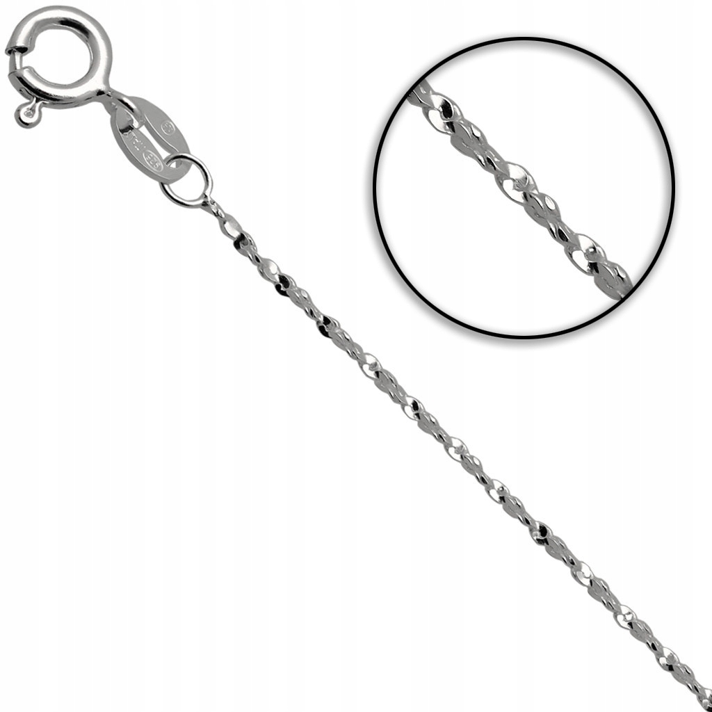 

Łańcuszek srebrny 55cm Serpentyna 1mm srebro 925