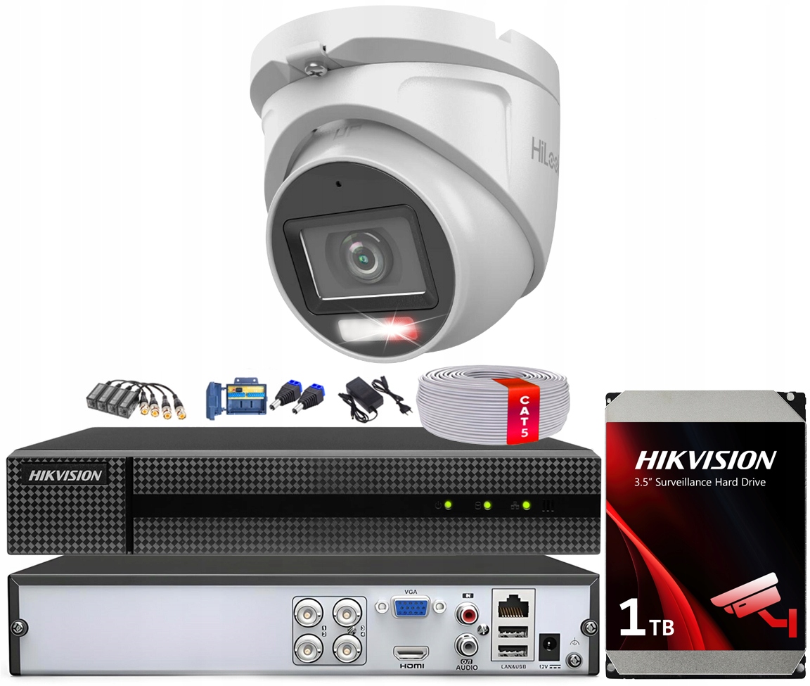 Sada pro monitorování 5Mpx 3K Smart Light HiLook Kamera THC-T157-LMS