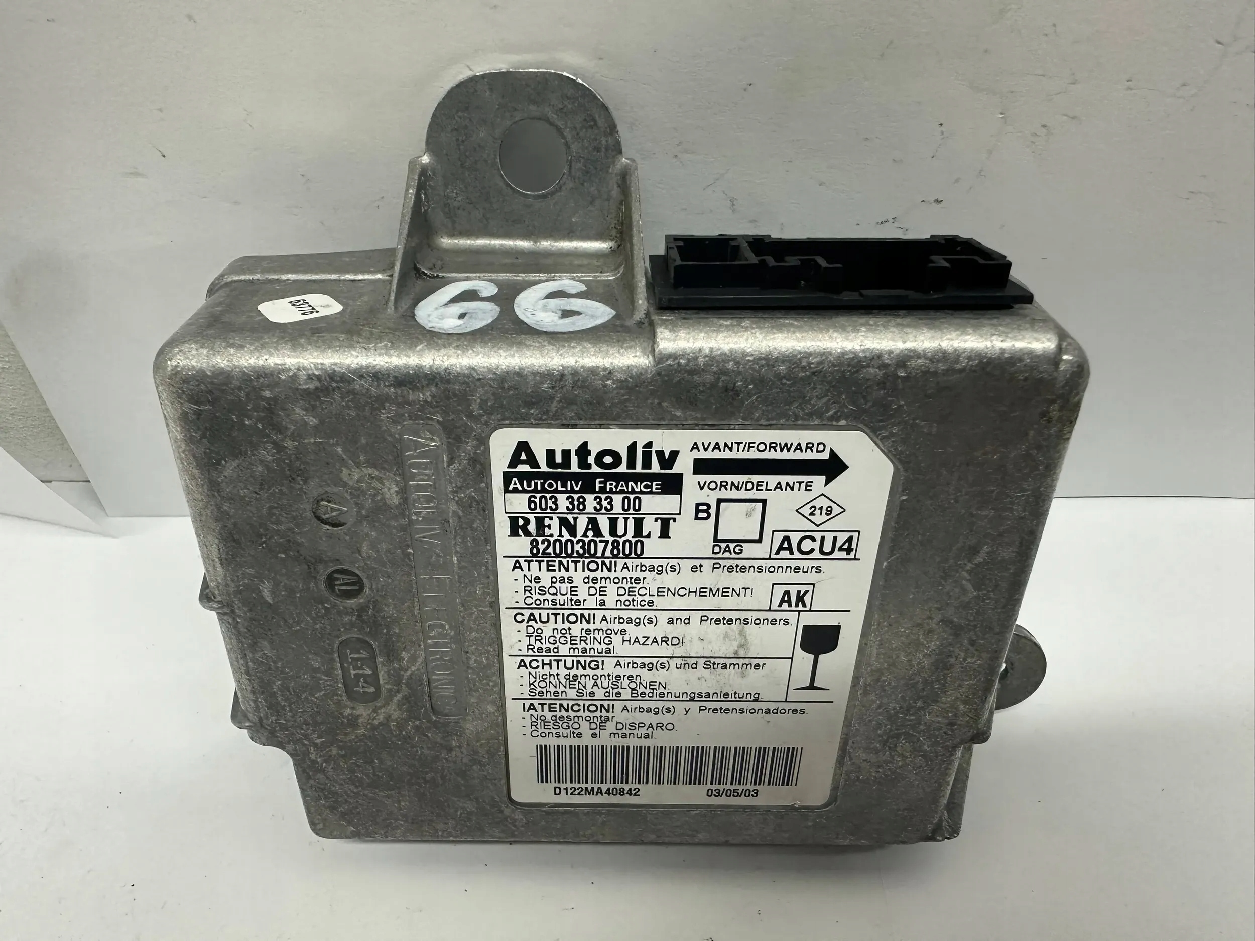 module SENSOR airbag RENAULT MEGANE II 8200307800