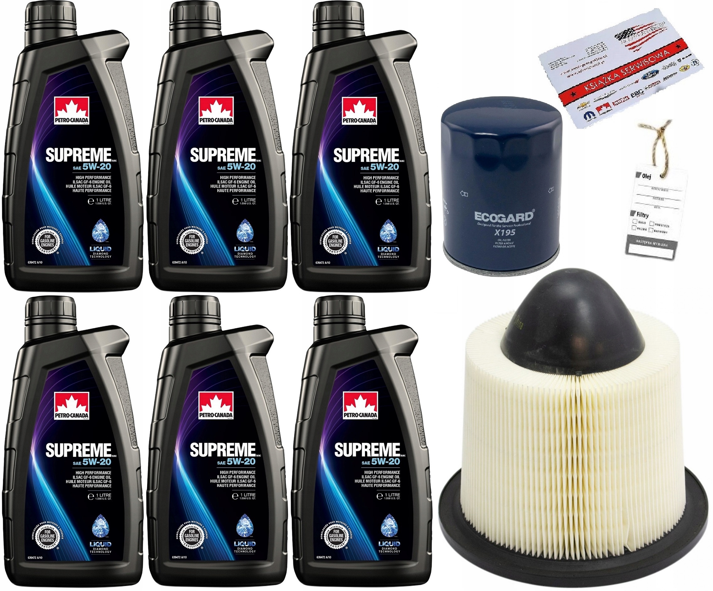 PETRO-CANADA 5W-20 6L + FILTRY FORD F150 4,2 97-08