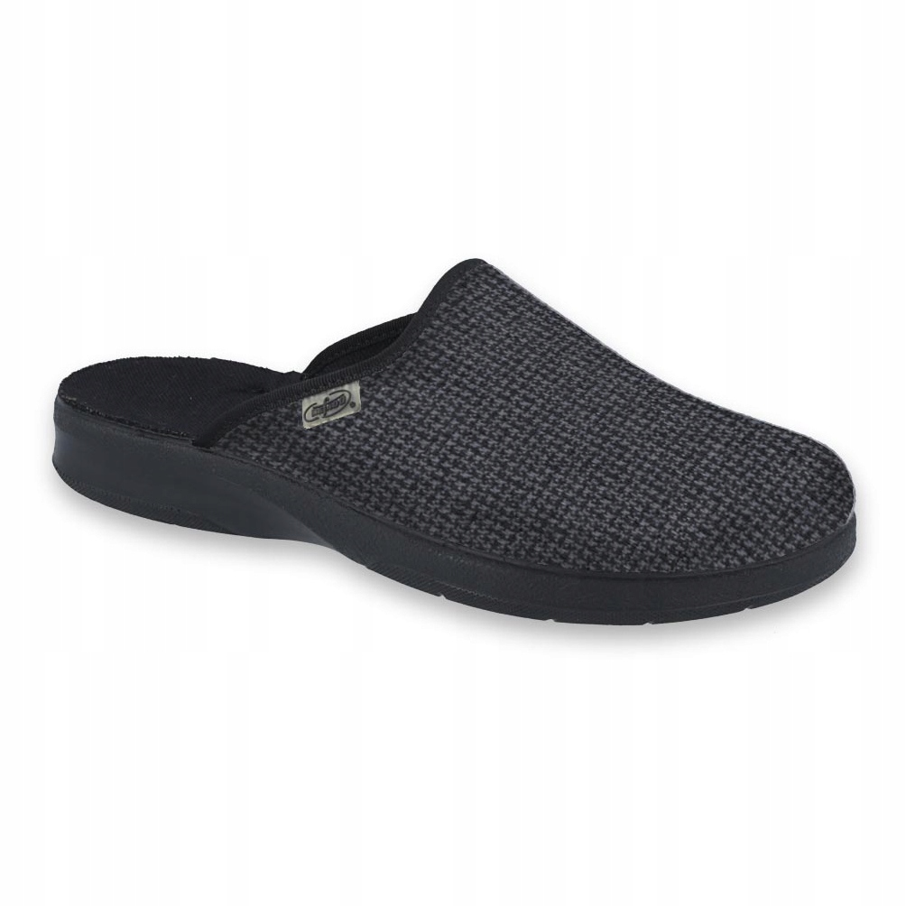 

Czarne Tkanina Buty Kapcie Befado r.42