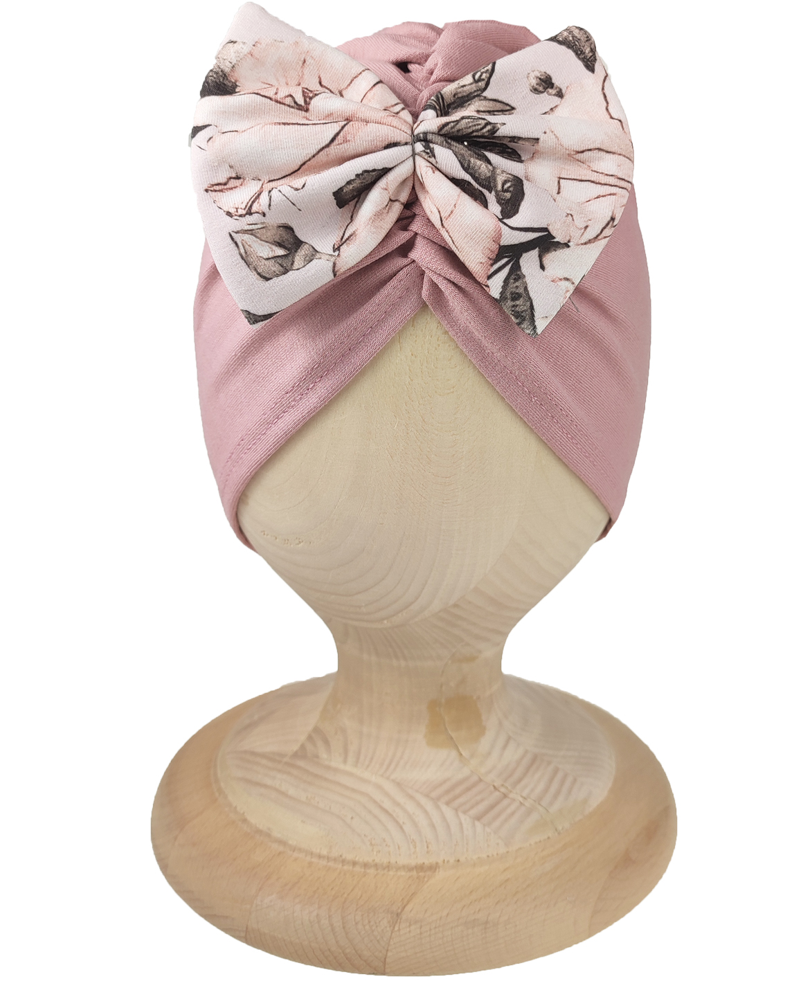 

Czapka jesienna Turban Marszczony z kokardką 40-43