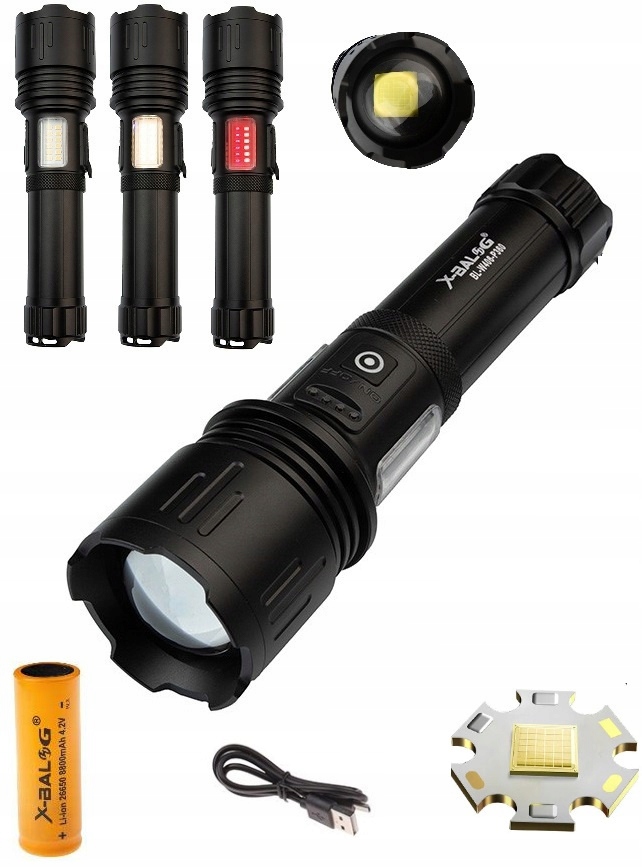 Lampa X-balog s 2x bočním světlem BL-W406-P360 L-115 Powerbank