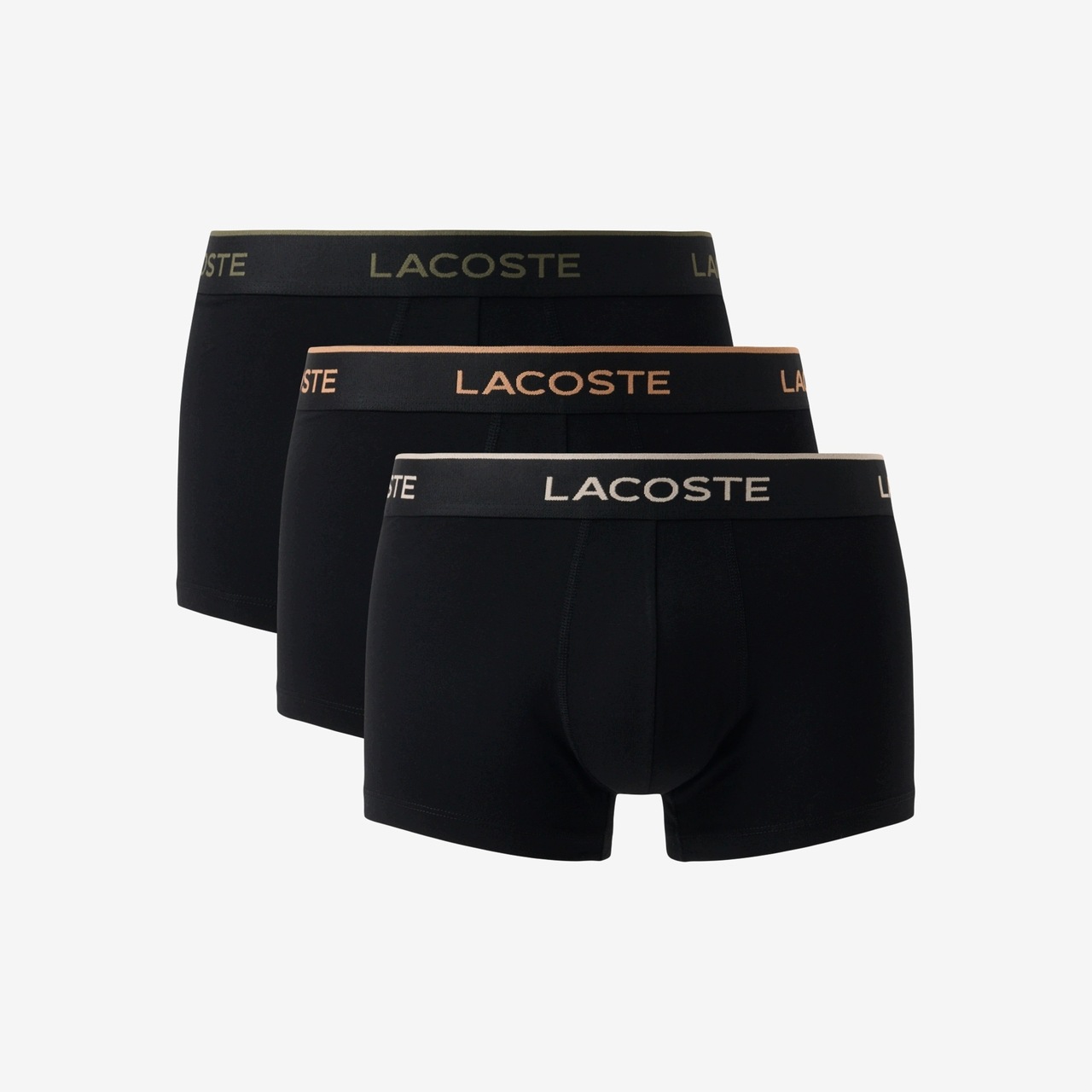 Lacoste Pánské boxerky 3-Pack Cotton Black V74 M