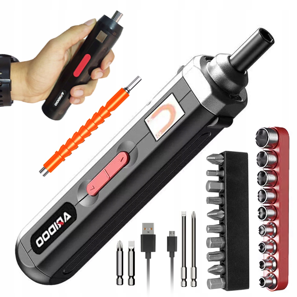 Csavarbehajtó Elektromos Csavarhúzó 28IN1 Akkus Bit Készlet