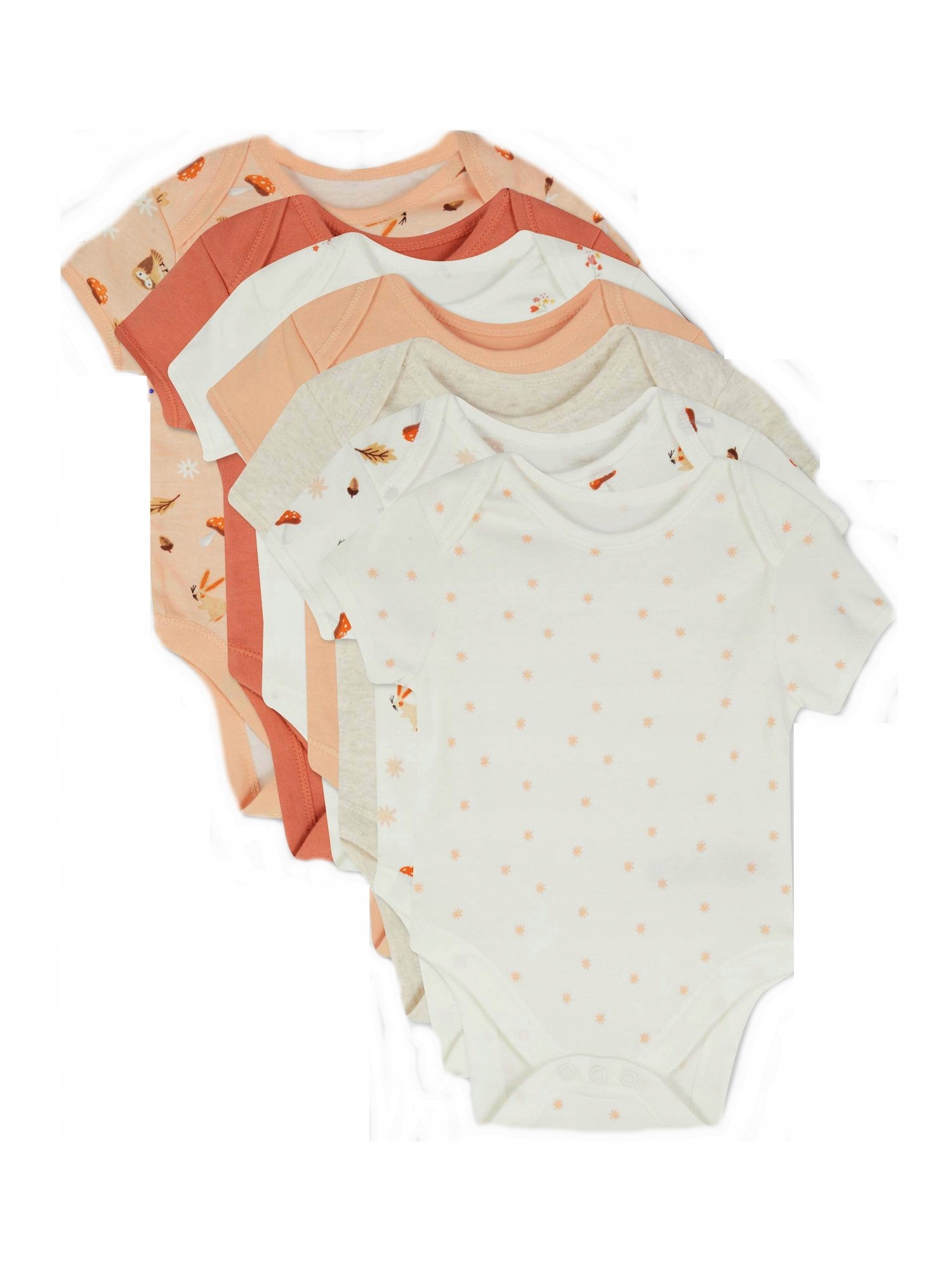 

Body krótki rękaw Primark 68 7pak 3-6 mies.