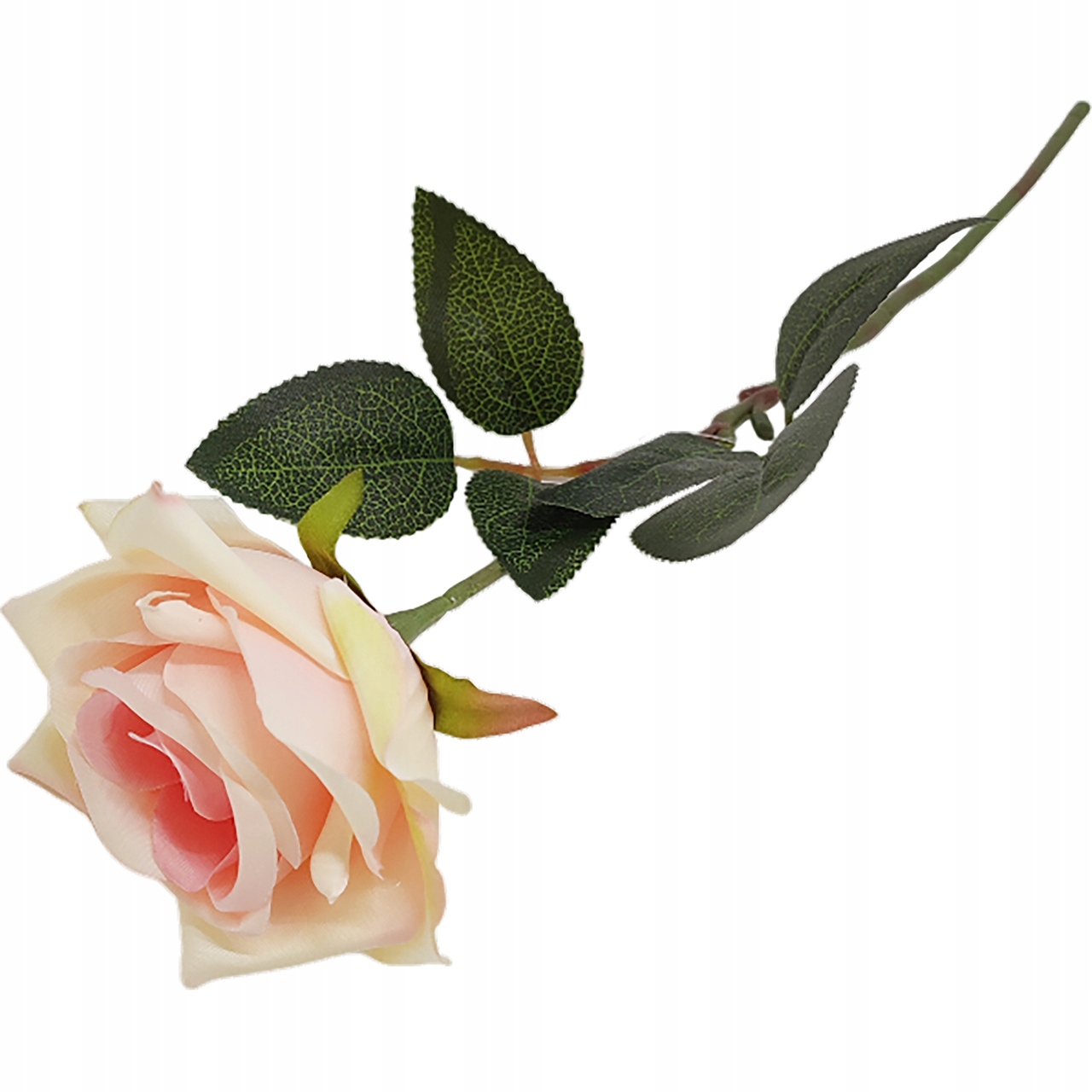 Róża sztuczna pojedyncza 40cm JASNY RÓŻ Marka bez marki