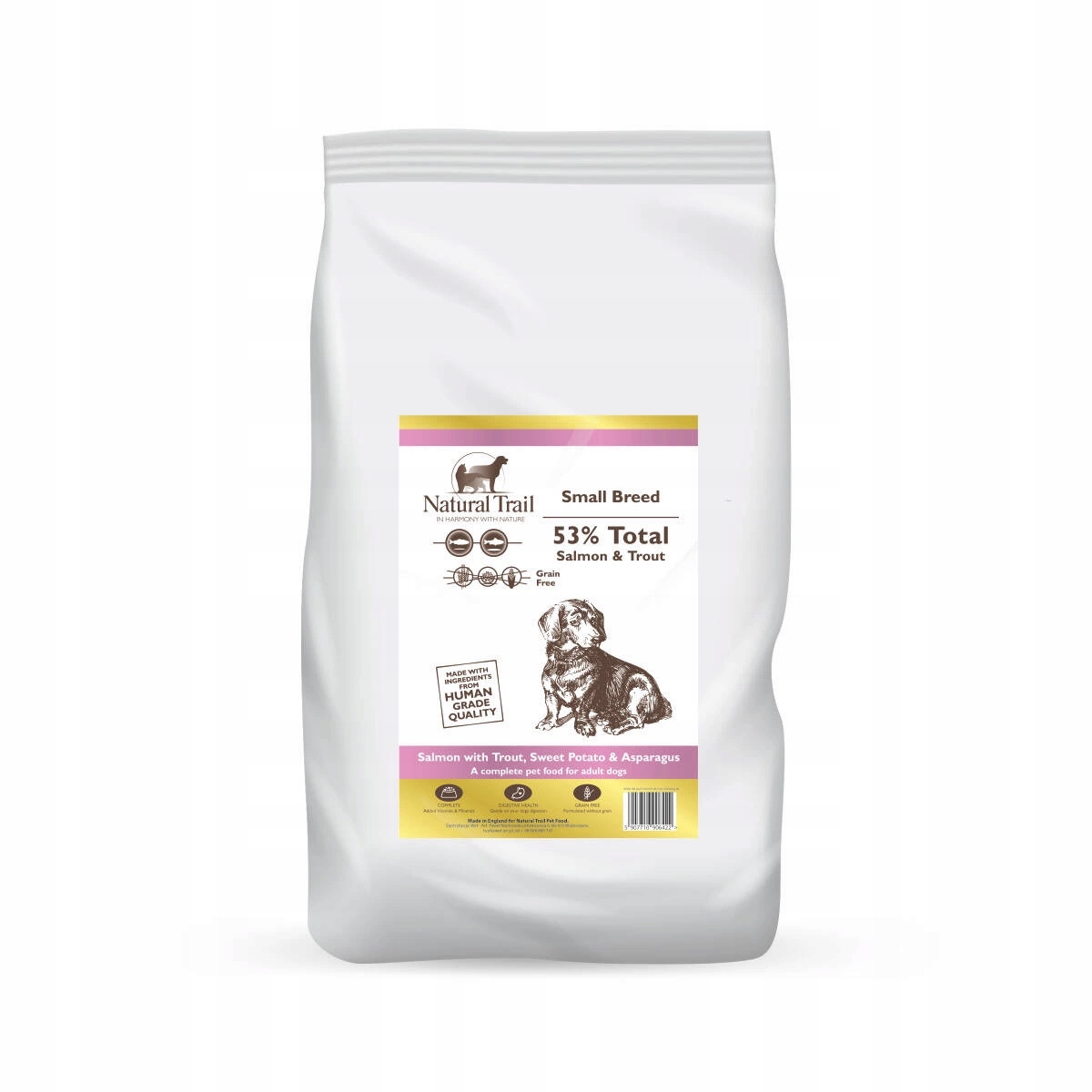Levně Natural Trail Grain Free suché krmivo pro psy malých plemen Losos 6 kg