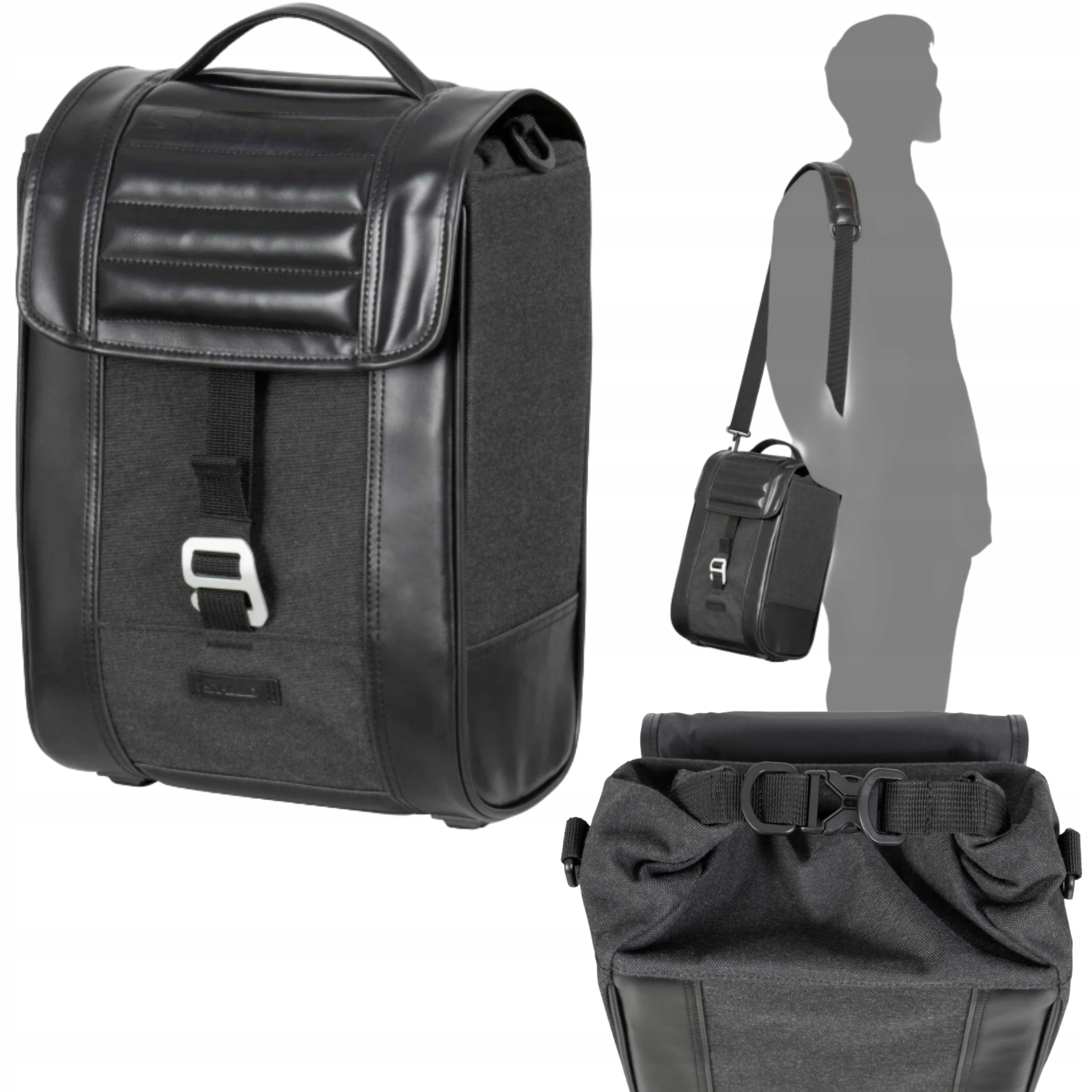 Shad SR38 Motocyklová Brašna Boční Taška Cafe Racer Klasická černá 10L