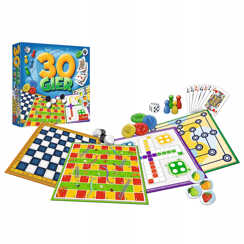 Gra 30 gier! Gra Planszówka Dla Dzieci Gra Towarzyszka Dla Rodziny