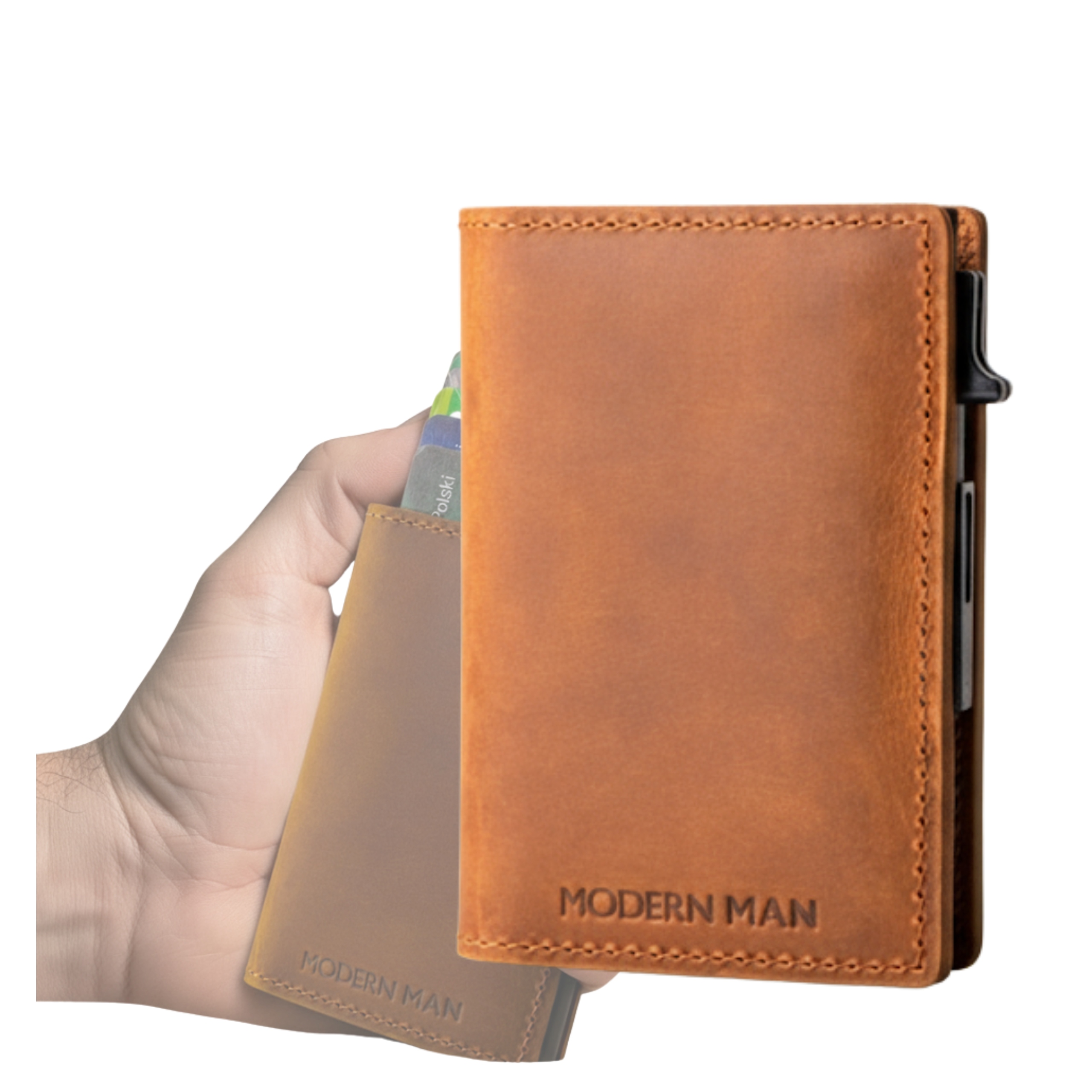 Pánská Kožená Peněženka S Držákem Pro Apple Air Tag Gps Ochrana Rfid Pouzdro