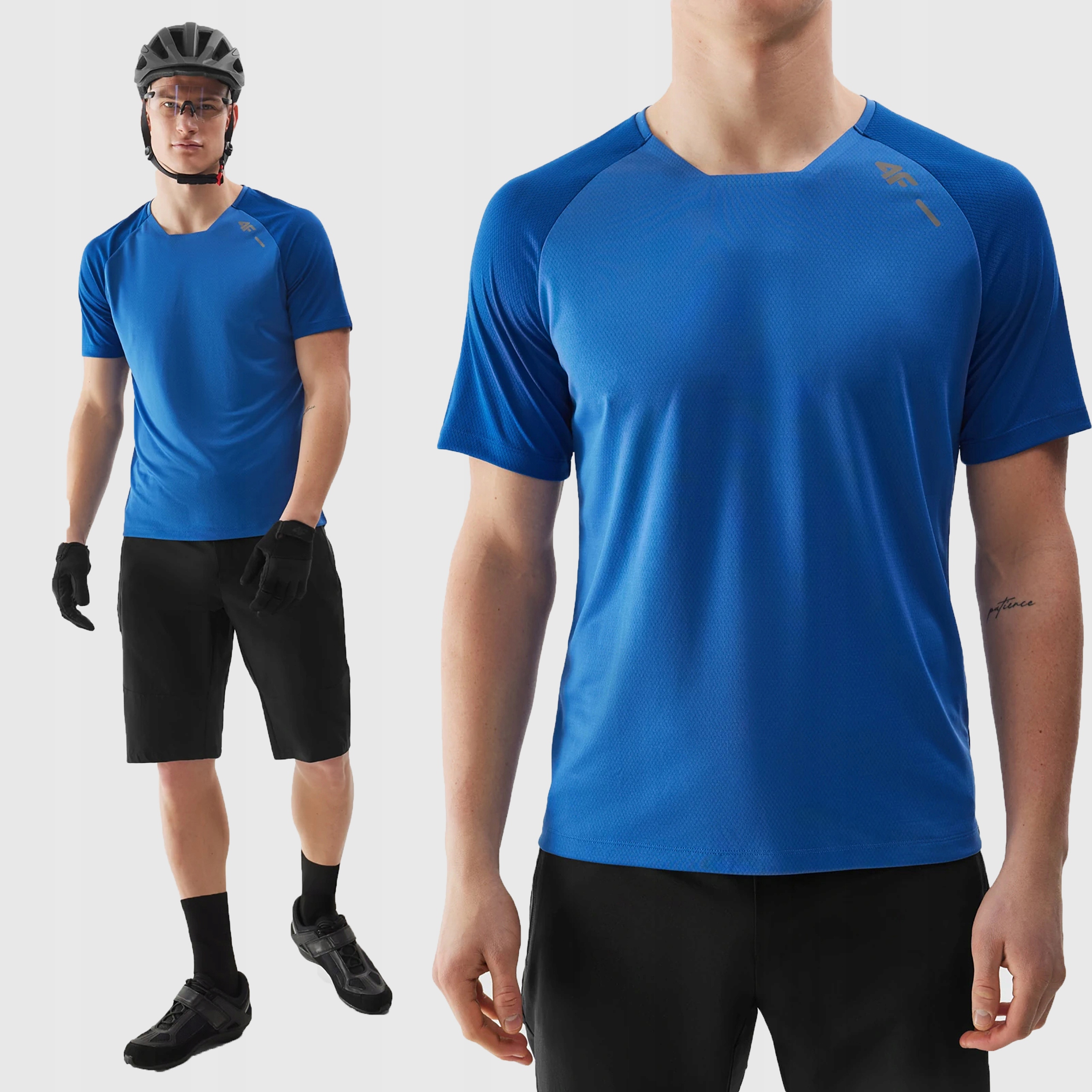 4F Koszulka Rowerowa Szybkoschnąca Męska T-shirt SS24
