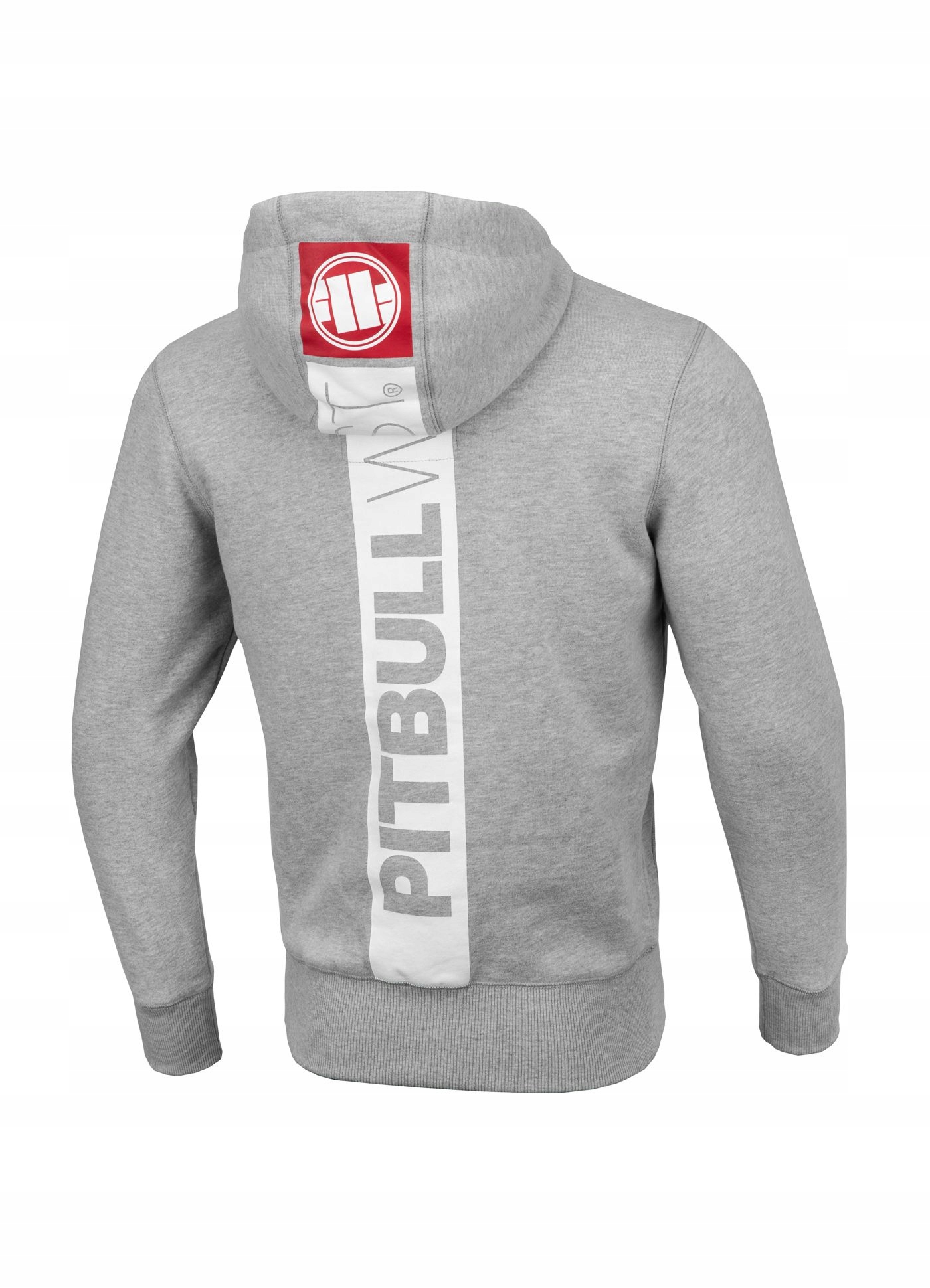 

Pitbull Bluza rozp z kapt Hilltop II (s) Szara