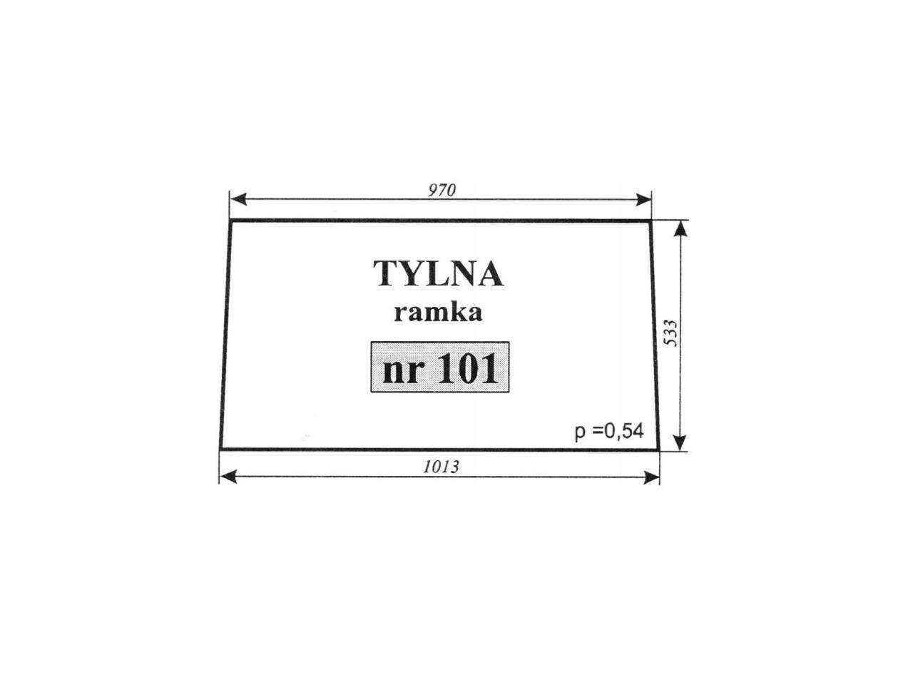 ЗАДНЄ СКЛО C - 360 LUBSKO 101