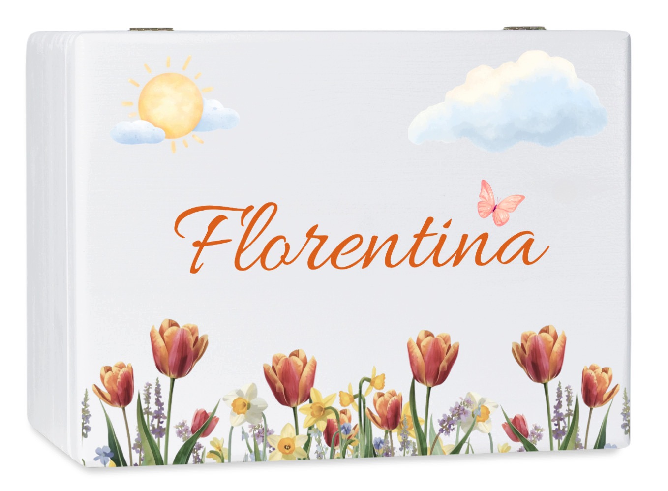 Pudełko Wspomnień Na Chrzest Urodziny Baby Shower Personalizowane