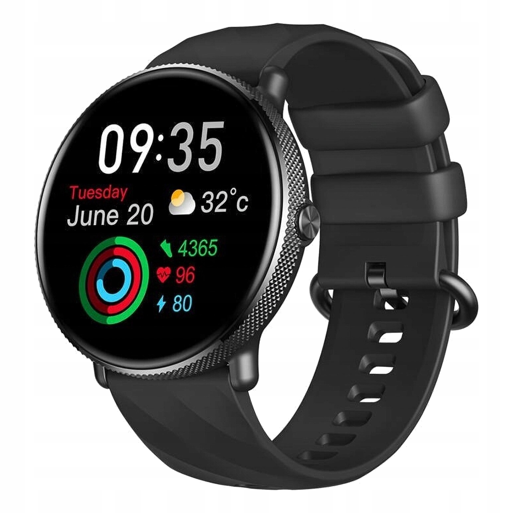 Zeblaze Smartwatch Gtr 3 Pro Black 1,39 cala Amoled Ultra Hd Mikrofon