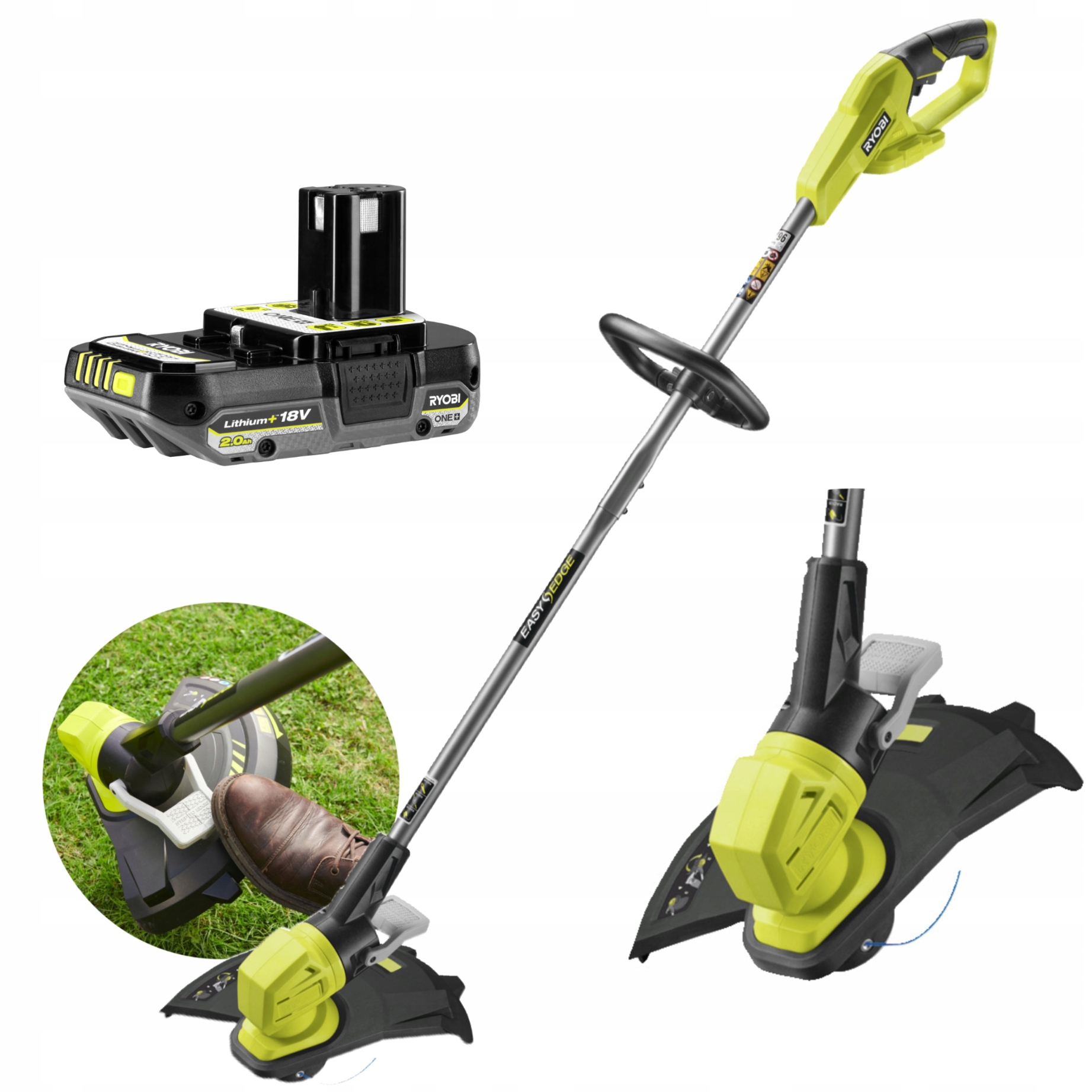 Sada Ryobi Vyžínač 18V lítium-iónový akumulátor One+ 2.0 Ah