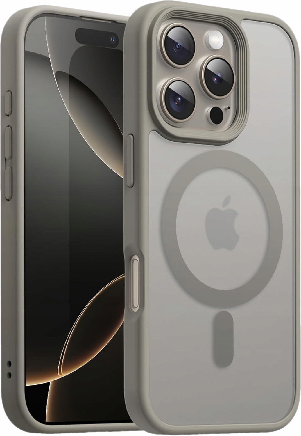 Etui do iPhone 16 Pro Max do MagSafe Matowe Wzmacniane Case 2szt Szkło