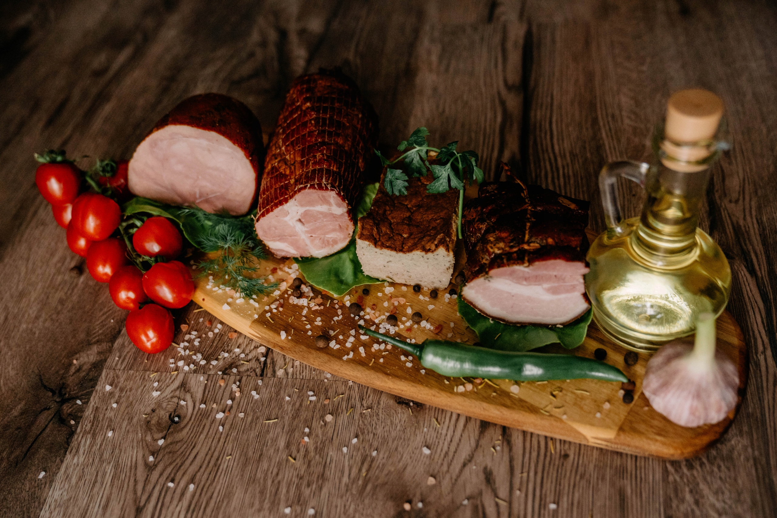 Zestaw Wędliny swojskie kiełbasa,polędwica, szynka, boczek 4 kg plus
