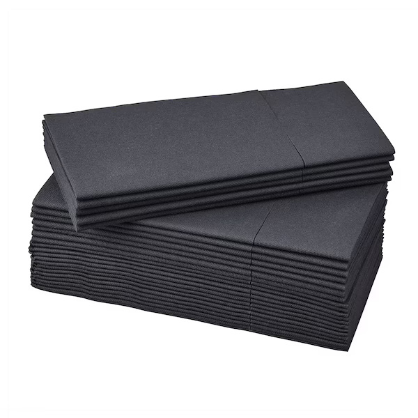 

Ikea serwetki Mottaga 38x38 Czarny 25szt