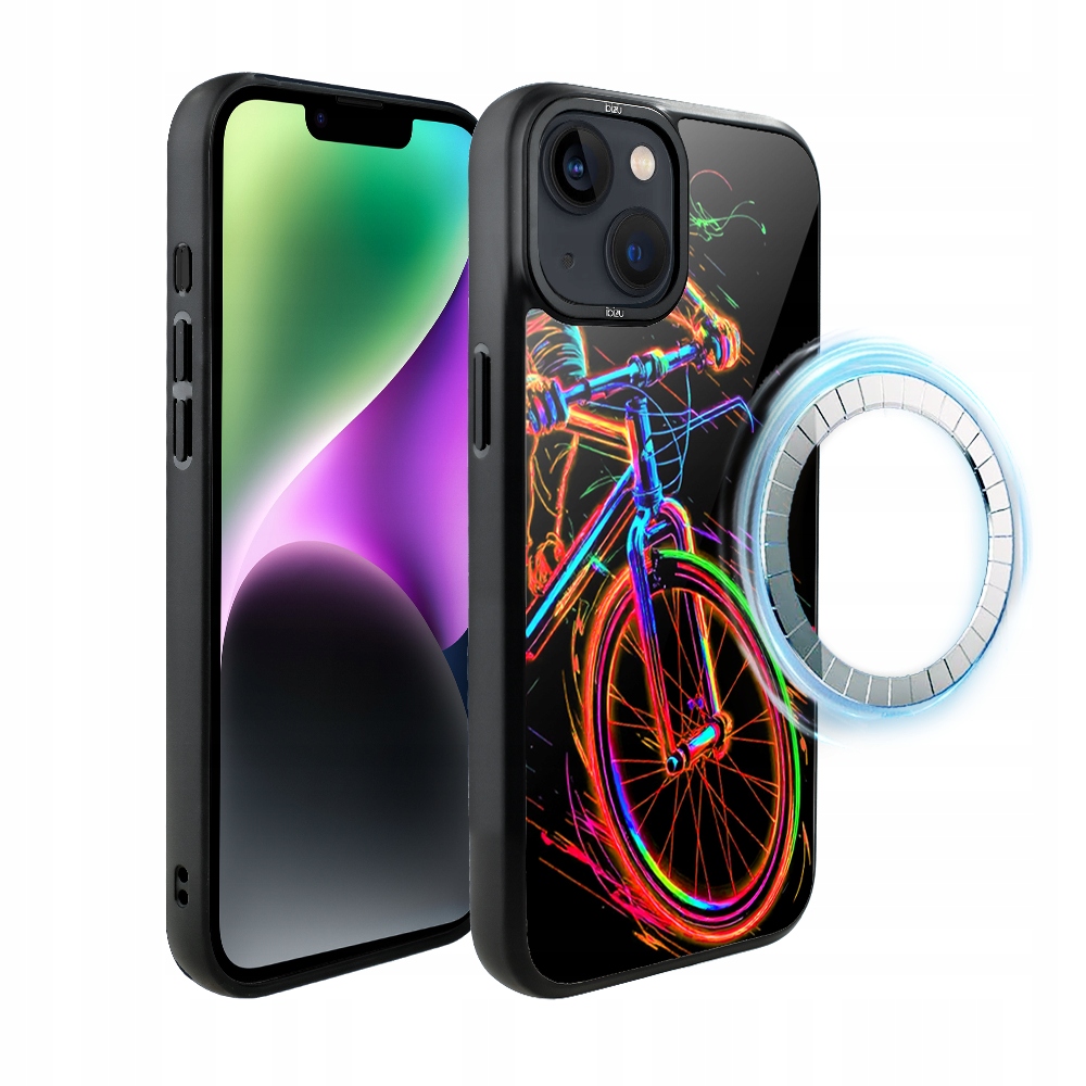 Pouzdro pro iPhone 14 Ibizu DropGuard Matt s MagSafe, cyklistická vibrace