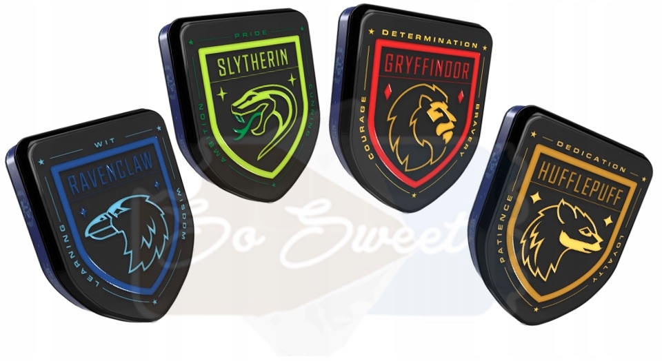 Levně Harry Potter Crest Tins Plechovky Godła Szła Sada 4ks
