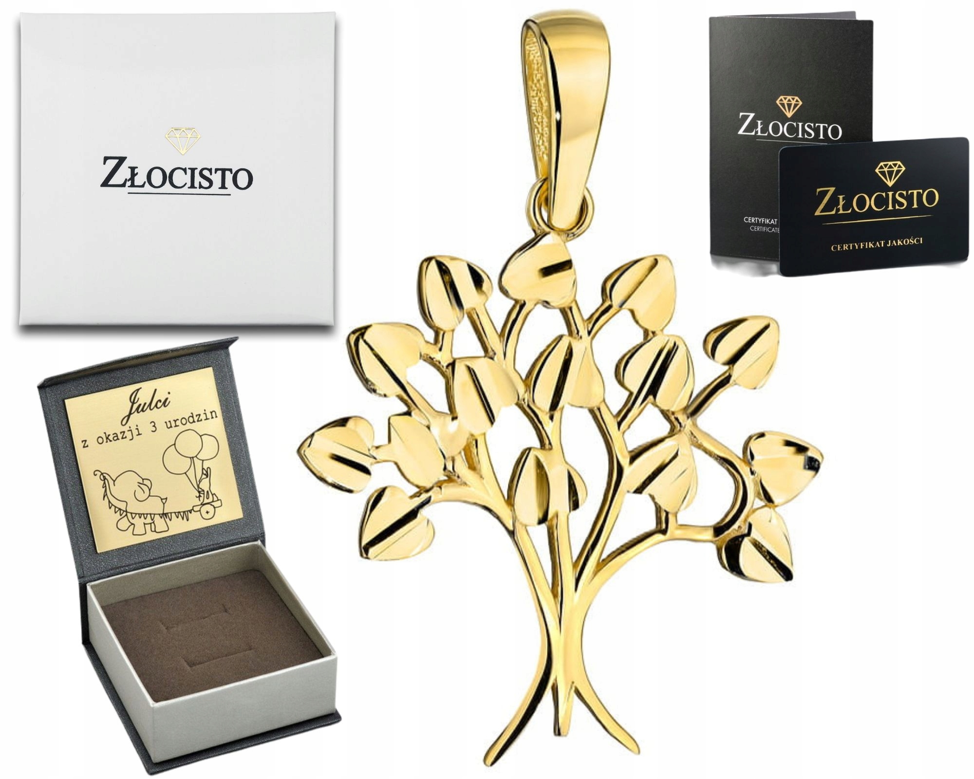 Zlatý přívěsek strom štěstí 14k – ideální dárek pro každou příležitost