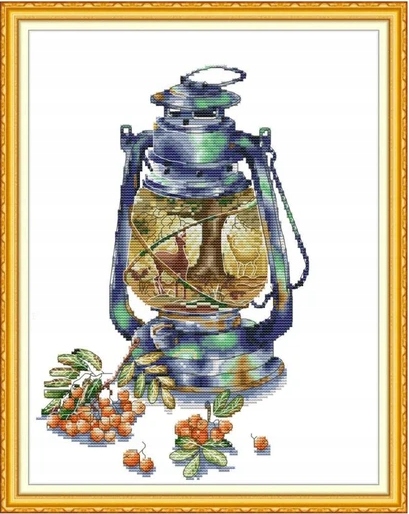 Kanva s potiskem vyšívací sada (kanva,mulina)