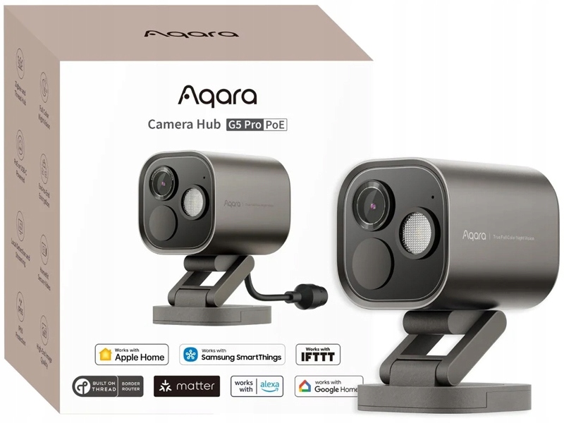Vonkajšia Ip kamera Aqara Hub G5 Pro PoE 1520p Šedá CH-C03D