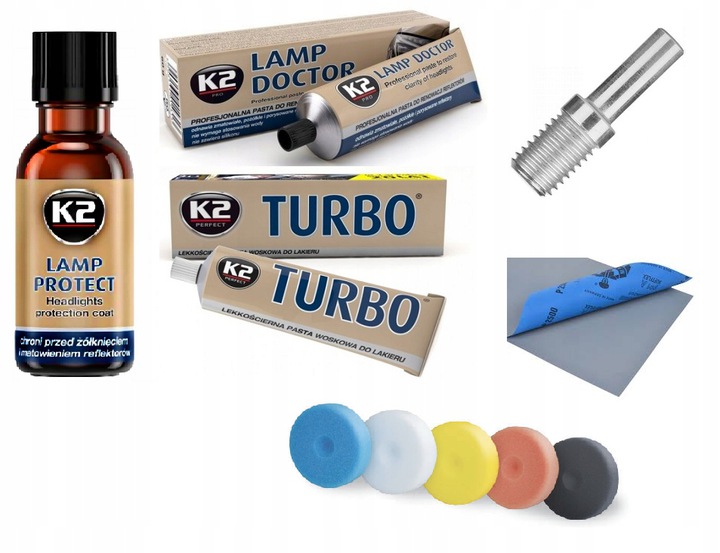 ZESTAW DO POLEROWANIA I ZABEZPIECZENIA LAMP K2