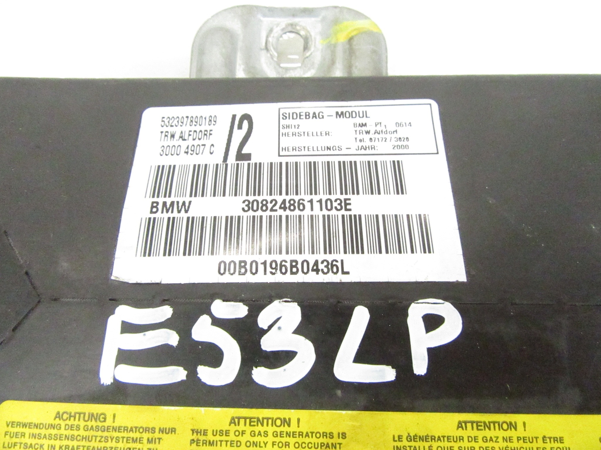 airbag cover airbag left left rear part BMW e53 X5