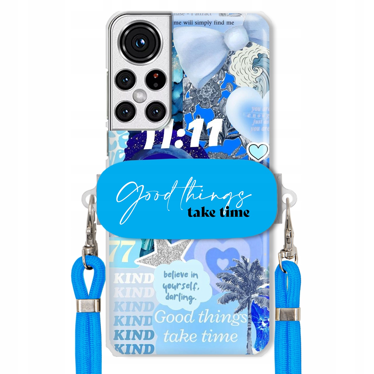 Puzdro pre Samsung S22 Plus Držiak na vodítko Crossbody Good Things Take Time