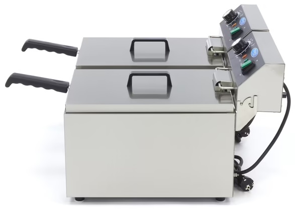 Frytkownica podwójna elektryczna gastronomiczna 2x11L 6kW Maxima 09365227