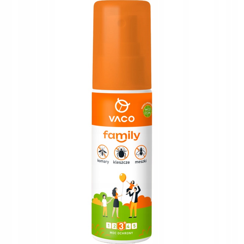 Płyn na komary kleszcze meszki 3 w1 deet 15% długotrwała ochrona 100ml vaco