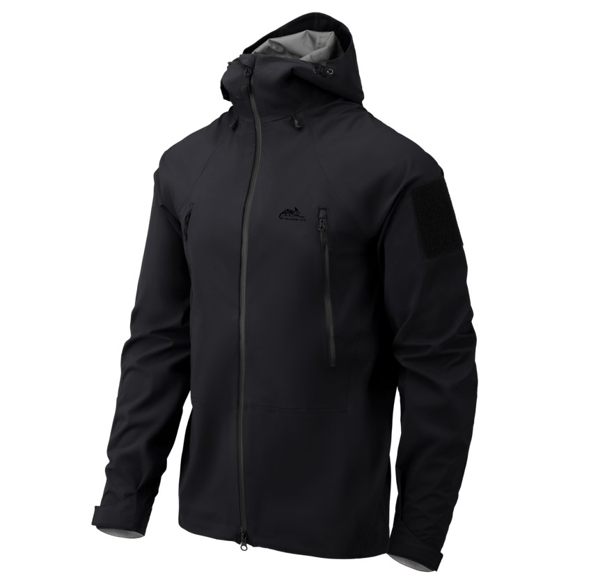 Kurtka Przeciwdeszczowa Męska Hardshell Helikon Squall Czarna S