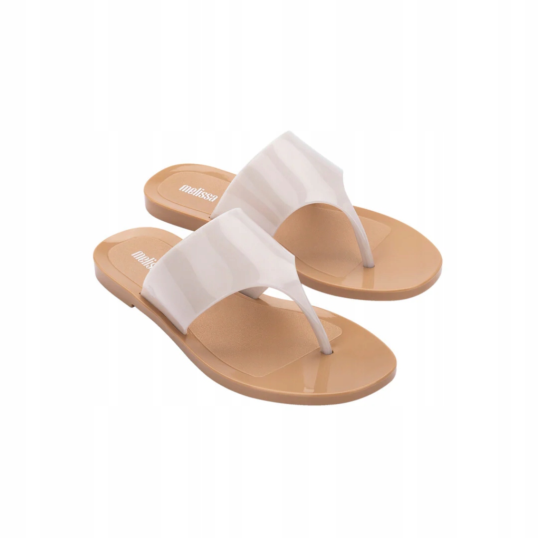 Melissa Essential Chic Ad Beige/Brown Dámské žabky Béžová