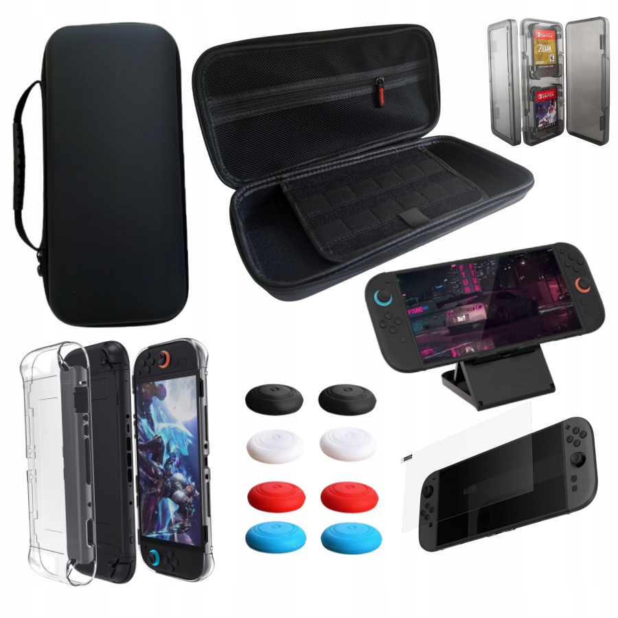 INF Akcesoria do Nintendo Switch 2 Zestaw ochronny 13 w 1