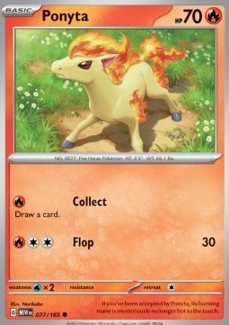 Pokemon Tcg Mew 151 Ponyta (mew 077)