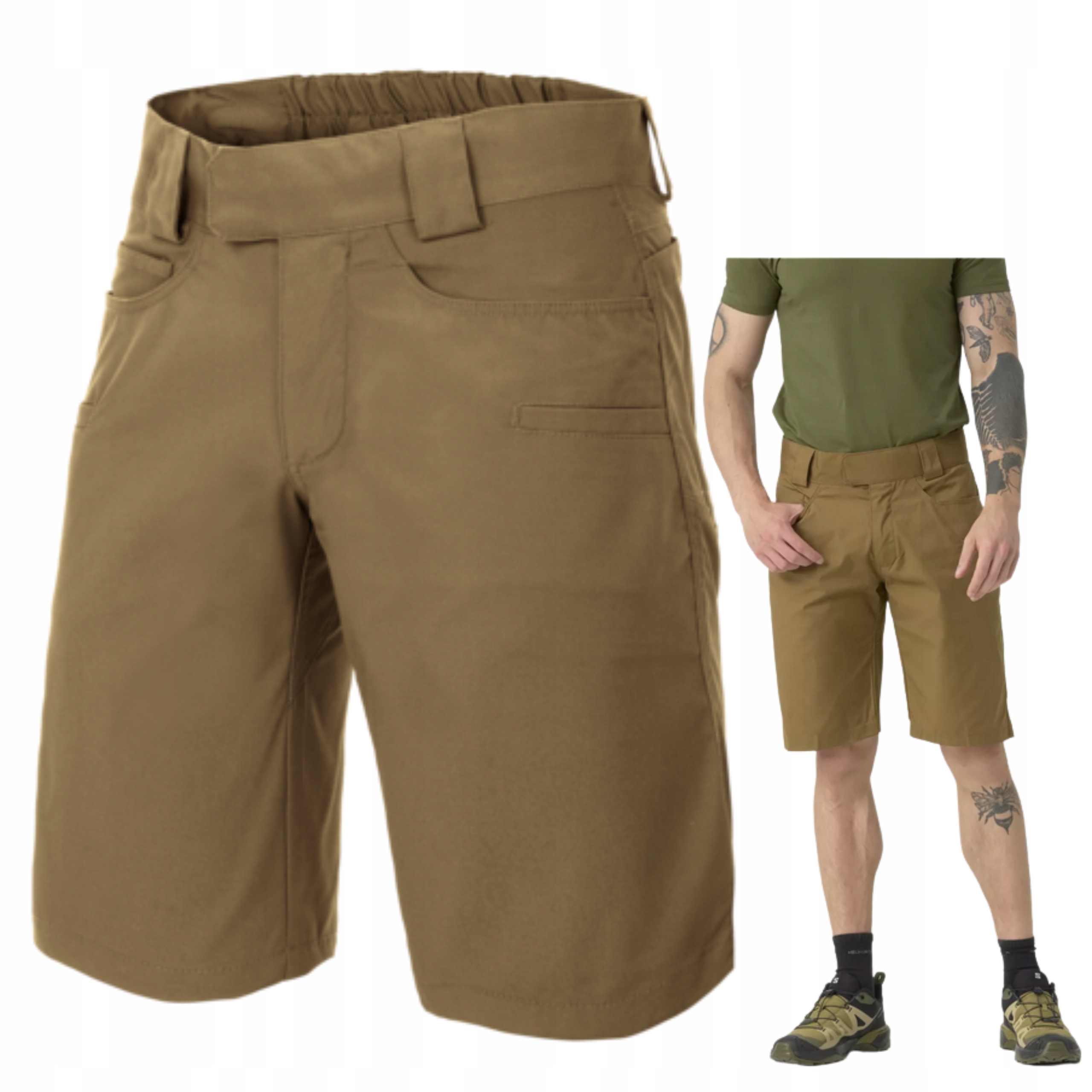 Pánské Kraťasy Kapsáče Greyman Helikon Duracanva Coyote L